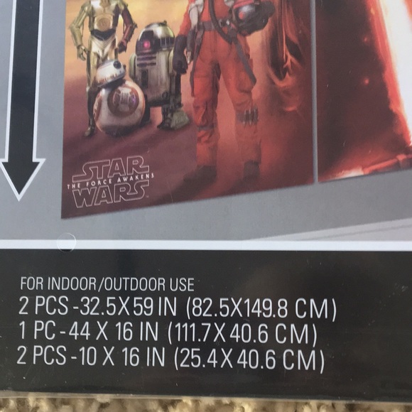 Star Wars table decorating kit and wall decorating kit bundle.  New - Picture 5 of 11